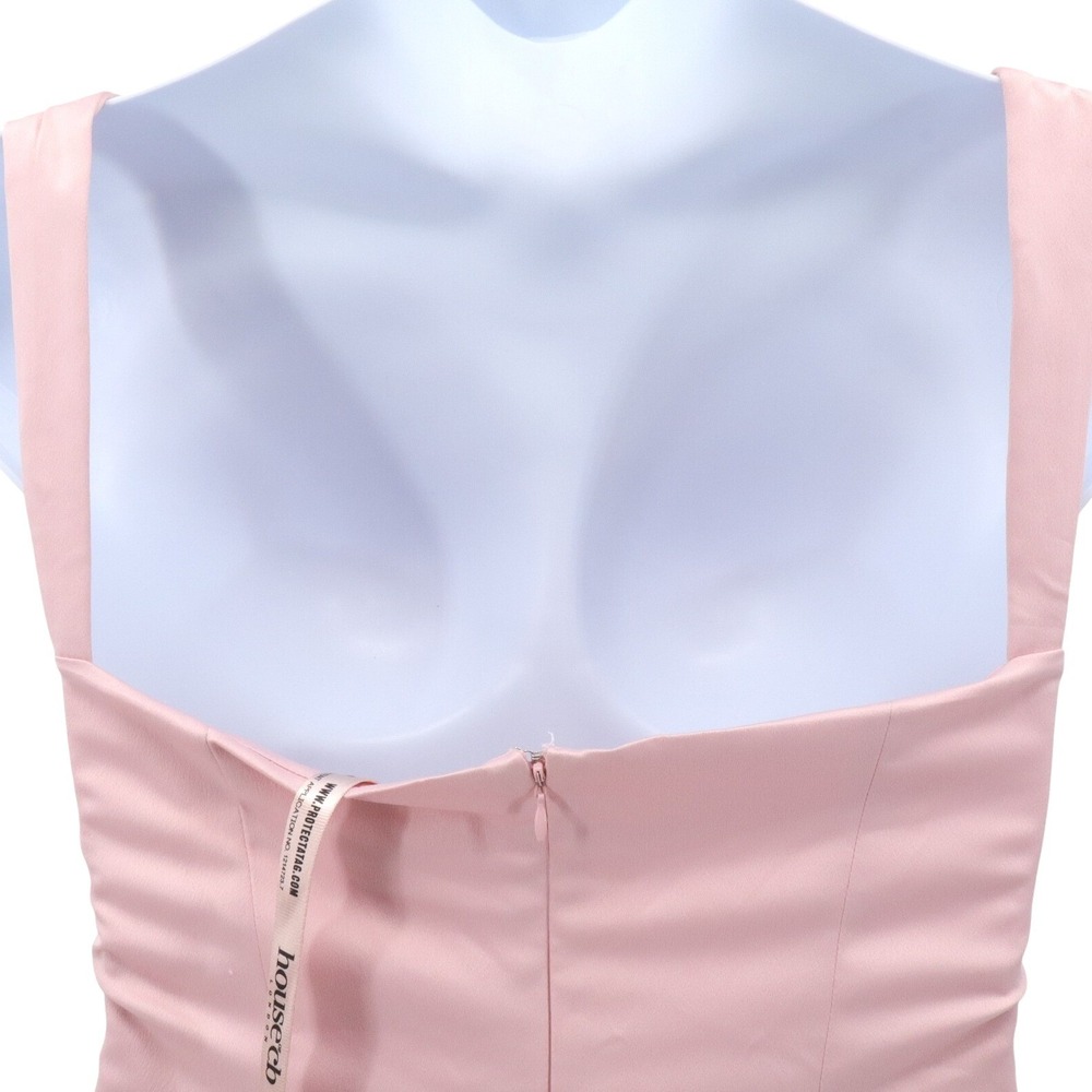 NWT House of CB Adriana Rosehill Pink Satin Lace Inset Underwire Mini Dress XL - Picture 6 of 10
